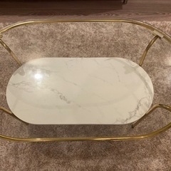 Franc franc レガート コーヒー テーブル Sサイズ 大理石 ゴールド