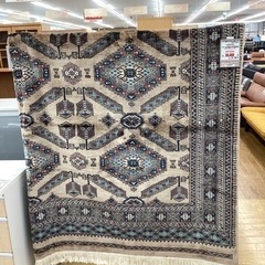 KK-80【新入荷　リサイクル品】パキスタン　ウール手織り大判　絨毯