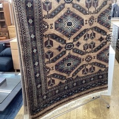 KK-80【新入荷　リサイクル品】パキスタン　ウール手織り大判　絨毯