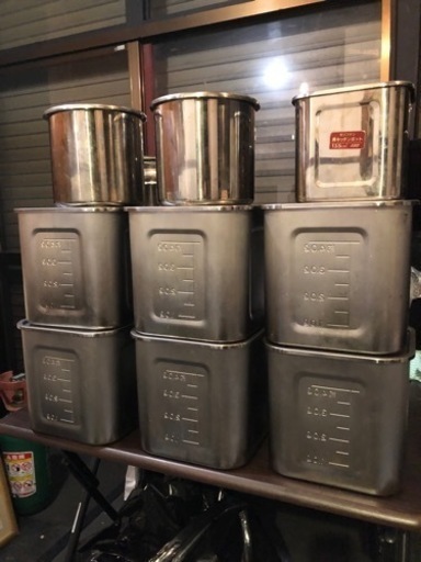 【引き取りの方限定】モリブデン8Lスープポット×2、キッチンポット×9個セット