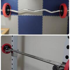 【お得】IROTEC　パワーラック、バーベル、ダンベル、重りセット　