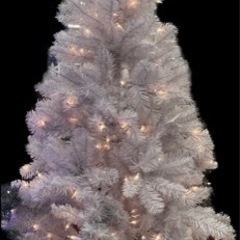 状態とても良し　ホワイト　ライト付き　クリスマスツリー　約180cm