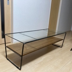 a.depeche アデペシュ ガラスセンターテーブル