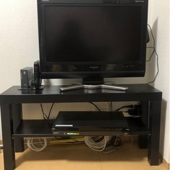 【配送可】SHARPテレビ32型(テレビ台付き)