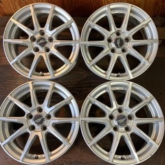 アルミホイール15インチ6J 4本／100-5H +45／A-TECH  A4049