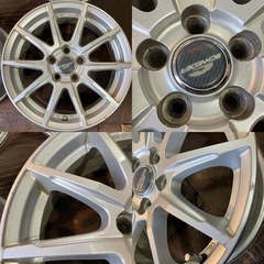 アルミホイール15インチ6J 4本／100-5H +45／A-TECH  A4049