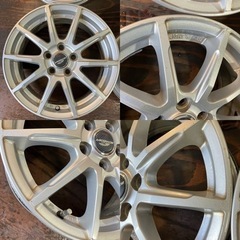 アルミホイール15インチ6J 4本／100-5H +45／A-TECH  A4049