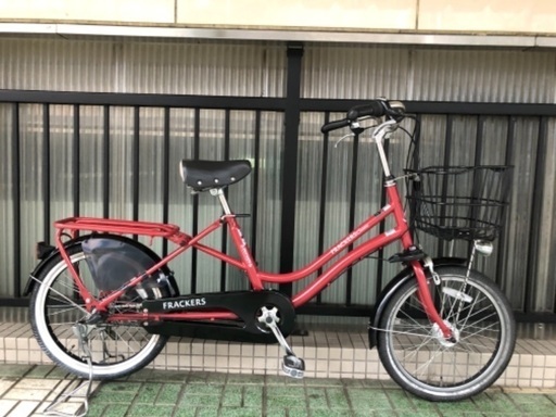 シティサイクルマルイシ「FRACKERS Cocotie」。チャイルドシート取付可能車。