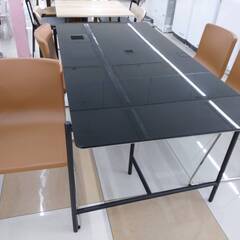 【moda en casa / モーダ・エン・カーサ/ダイニング5点セット/ダイニングセット/ガラステーブル/IKEA椅子/BERNHARD】