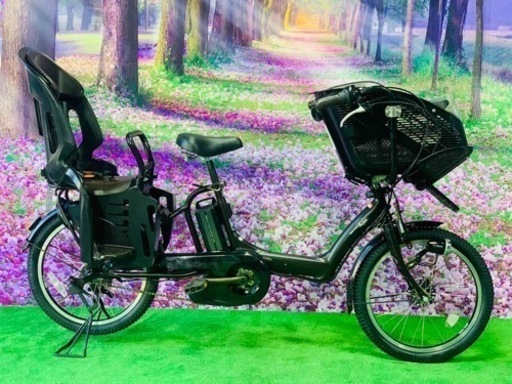 ❷ 4521子供乗せ電動自転車ヤマハ3人乗り新品20インチ良好バッテリー