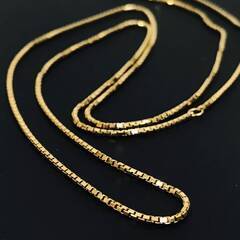 極美品⭐刻印 750 K18ゴールド ベネチアン チェーンネックレス 極美品刻印 750 K18ゴールド ベネチアン チェーンネックレス
