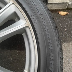 225/45R18 スタッドレスタイヤ　アルミホイール付
