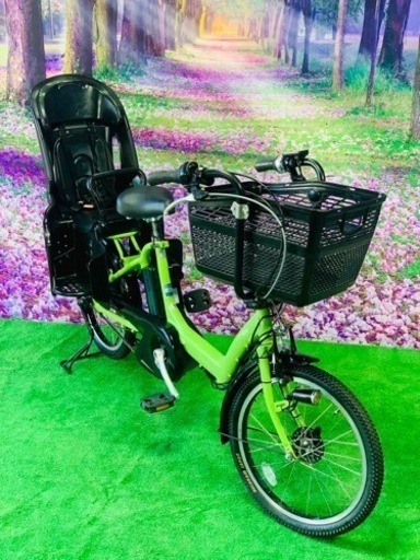 ➁ 4520子供乗せ電動自転車ヤマハ3人乗り新品20インチ良好バッテリー