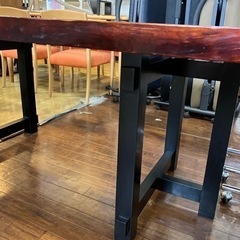 1/29値下げ致しました！⭐️大川家具⭐️欅 一枚板 ダイニングテーブル 食卓 ケヤキ けやき 和モダン