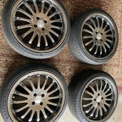 4穴 18インチアルミホイール ラジアルタイヤ付