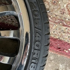 4穴 18インチアルミホイール ラジアルタイヤ付