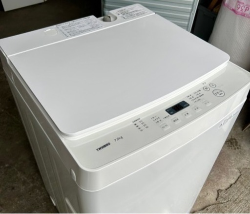 札幌市内配送無料 美品 19年製 TWINBIRD ツインバード 7kg 全自動洗濯機 WM-EC70
