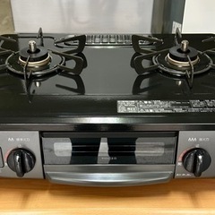 お引取り限定 美品 20年製 Rinnai リンナイ LPガス用コンロ 2口ガステーブル RT34NJH 