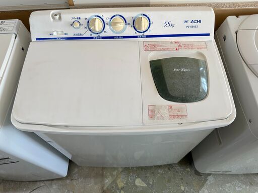 HITACHI 2槽式洗濯機 5.5kg 2017年製　リサイクルショップ宮崎屋住吉店　22.11.21　ｙ