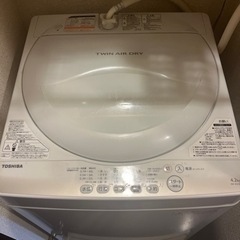 本日中！！東芝　洗濯機　AW-4S2  