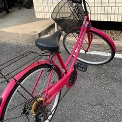 26インチピンクの自転車