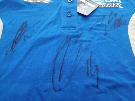 MotoGPチームスズキエクスター ポロシャツ ジョアンミル、アレックス