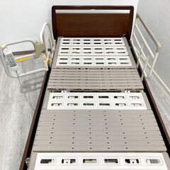 【成約済】良品 パラマウントベッド製 介護ベッド 3モータータイプ アウラ21 別売り付属品あり 動作快調 電動ベッド A1BT0503