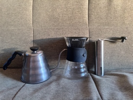 コーヒー3点セット HARIO V60 ケトル+デカンタ+HAILIX ミル