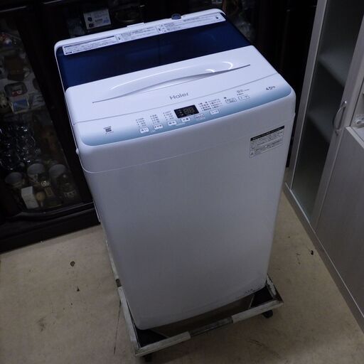 美品　安心の一カ月保証　高年式　2022年製　ハイアール 全自動洗濯機 JW-U45HK-W　ホワイト（4.5Kg）Haier
