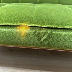 値下げしました！カリモク60 kチェア　ソファ　2シーター　モケットグリーン