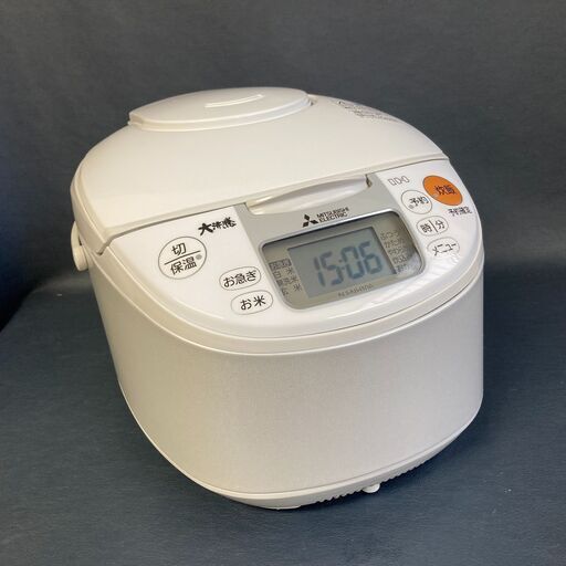 【成約済】★綺麗★三菱電機 　ジャー炊飯器　2018年式　5.5合炊　大沸騰IH　NJ-NH106W　ホワイト　遠赤厚釜　 MITSUBISHI ELECTRIC★B0BY0115