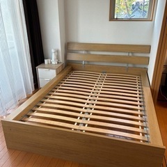 IKEA すのこベッド ダブル ●11月29日まで● ベッドフレ...