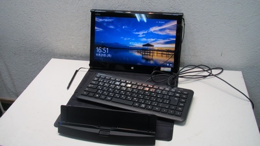 ◆美品タブレットPC【Win10】富士通　Q704/H Corei5-4300U メモリ4GB SSD128GB◆