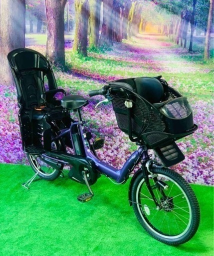❷ 4516子供乗せ電動自転車ヤマハ3人乗り新品20インチ良好バッテリー