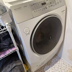 【ネット決済・配送可】[取引中]SHARP ドラム型洗濯機 ES...