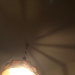 ビンテージ　ラタン　ランプ　照明　大きめ