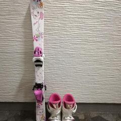 スキー板、スキー靴、ビンディングのセット 子供 キッズ 98cm...