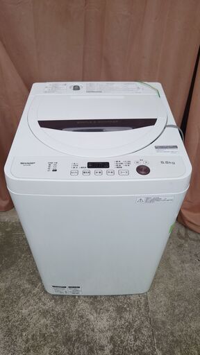 シャープ  全自動洗濯機 ES-GA5B-W ステンレス槽 5.5kg