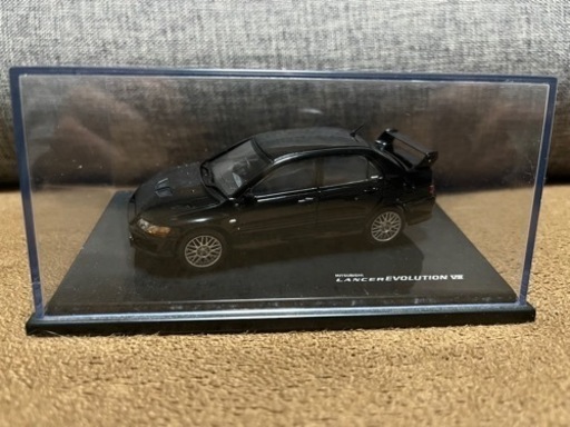 【絶版】エポック MTECH エムテック HOBBY 1/43　三菱  ランサー エボリューション VII (黒) フィギュア　モデルカー