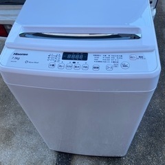 2018年製🍁 ハイセンス 全自動 洗濯機 7.5kg ホワイト...