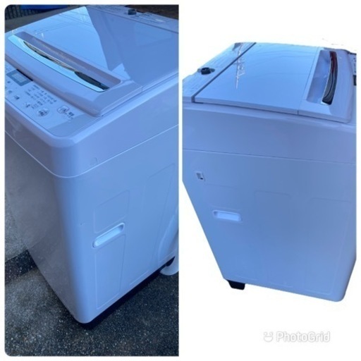 2018年製 ハイセンス 全自動 洗濯機 7.5kg ホワイト HW-G75A 最短10分洗濯 スリム(1109c)