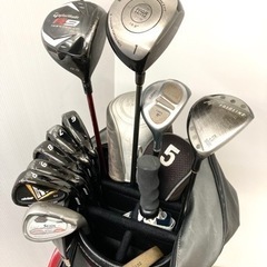 値下げ！◆ TaylorMade ドライバー／Daiwa advisor x7 アイアン 他◆ゴルフクラブ 11本セット＋ TourStageバッグ付き