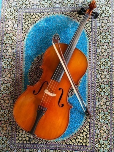 チェロ　SUZUKI 1/4  分数楽器　2002年製　ソフトケース　弓付き