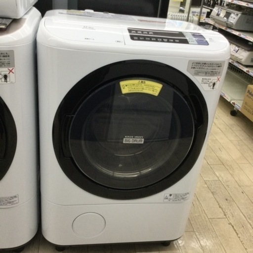 【✨ビッグドラム❗️ナイアガラすすぎ❗️温風ほぐし❗️風アイロン❗️✨】定価¥225,900 HITACHI/ヒタチ 12/6㎏ドラム式洗濯機 BD-NX120AE4 2017年製