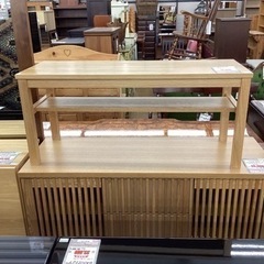 KK-89【新入荷 リサイクル品】無印良品 無垢材ベンチ 板座 オーク材 