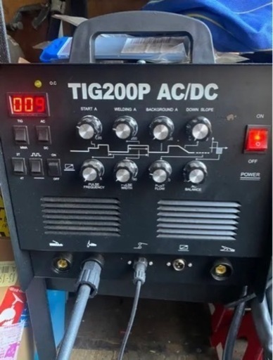 TIG溶接機TIG200P単相200V実働品