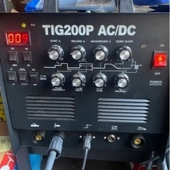 TIG溶接機TIG200P単相200V実働品