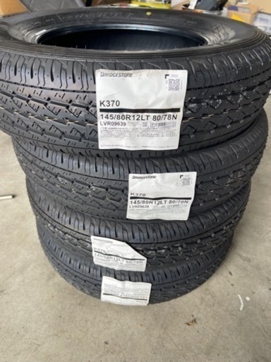 新品 ブリヂストン 145/80R12 LT 軽バン 軽トラ等に 4本セット