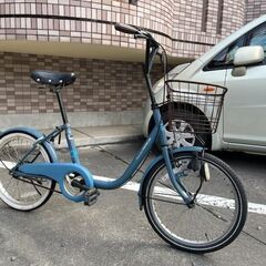 【メンテ済み￥５８００】おしゃれ自転車　20インチ　　ミニサイク...