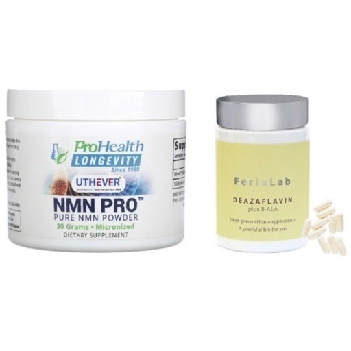 【お得2セット】NMN 30g Prohealth 舌下吸収パウダー と デアザフラビンplus5-ALA NADサプリメント　全国配送料無料